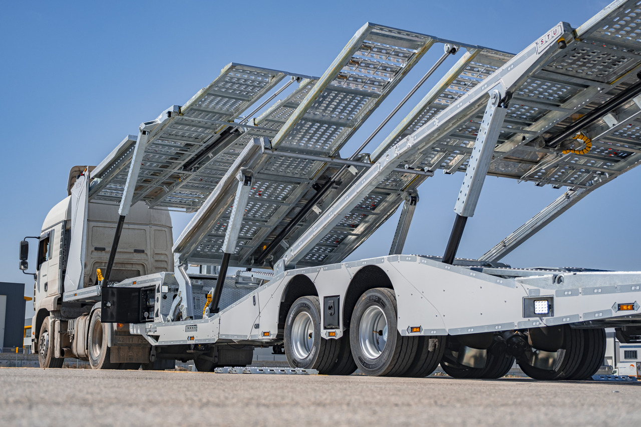 Jaunā Puspiekabe autovedējs STU 6 Car Carrier Trailer / 2 Axle Car Carrier Trailer: foto 8