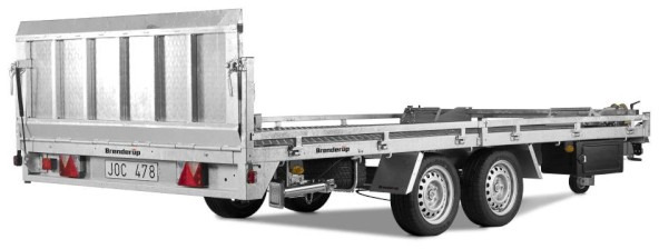 Brenderup 6520 Alu, 65203500, Hochlader kippbar 3,5 t. 5080x2050x100mm - Auto piekabe: foto 1 Brenderup 6520 Alu, 65203500, Hochlader kippbar 3,5 t. 5080x2050x100mm - Auto piekabe: foto 1