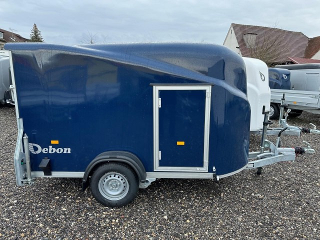 Cheval Liberte Debon Fourgon Cargo 2 Poly + Türe blau 1300 kg, 100 km/h, 300x155x168cm - Piekabe slēgtā virsbūve: foto 3 Cheval Liberte Debon Fourgon Cargo 2 Poly + Türe blau 1300 kg, 100 km/h, 300x155x168cm - Piekabe slēgtā virsbūve: foto 3