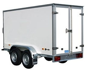Hapert Sapphire L-2 400x180x180cm, ZG 3,0 to., Koffer Türe - Piekabe slēgtā virsbūve: foto 1 Hapert Sapphire L-2 400x180x180cm, ZG 3,0 to., Koffer Türe - Piekabe slēgtā virsbūve: foto 1