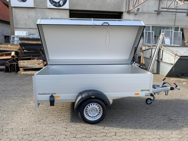 Humbaur HA 132513-5 mit Holz-Alu Deckel mit Reling 1300 kg, 2510 x 1310 x 500mm, 100 km/h - Auto piekabe: foto 5 Humbaur HA 132513-5 mit Holz-Alu Deckel mit Reling 1300 kg, 2510 x 1310 x 500mm, 100 km/h - Auto piekabe: foto 5