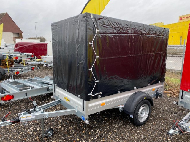 Humbaur HA 132513 mit KV, Hochplane 160 cm, 100 km/h 1300 kg, 2510 x 1310 x 350mm - Auto piekabe: foto 1 Humbaur HA 132513 mit KV, Hochplane 160 cm, 100 km/h 1300 kg, 2510 x 1310 x 350mm - Auto piekabe: foto 1