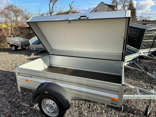 Humbaur HA 752111 FS mit Holz-Alu Deckel, 750 kg, 2050 x 1100 x 520 mm - Auto piekabe: foto 3 Humbaur HA 752111 FS mit Holz-Alu Deckel, 750 kg, 2050 x 1100 x 520 mm - Auto piekabe: foto 3