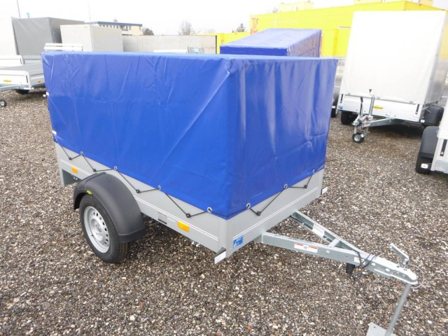 Humbaur Startrailer H 752010 mit Hochplane 750 kg 2050x1095x300mm - Auto piekabe: foto 1 Humbaur Startrailer H 752010 mit Hochplane 750 kg 2050x1095x300mm - Auto piekabe: foto 1