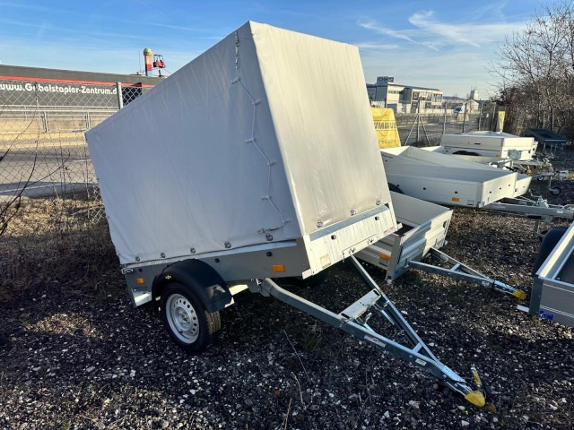 Humbaur Steely DK kippbar Tieflader mit Hochplane 140cm, 750 kg, 2050 x 1095 x 300 mm - Auto piekabe: foto 1 Humbaur Steely DK kippbar Tieflader mit Hochplane 140cm, 750 kg, 2050 x 1095 x 300 mm - Auto piekabe: foto 1
