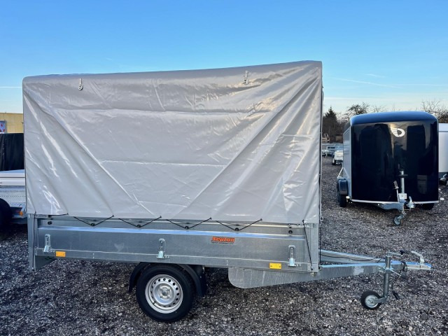 Neptun GN124, N7-263 KPS, 750 kg 2630 x 1450 x 400 mm, mit Hochplane 160 cm - Auto piekabe: foto 3 Neptun GN124, N7-263 KPS, 750 kg 2630 x 1450 x 400 mm, mit Hochplane 160 cm - Auto piekabe: foto 3