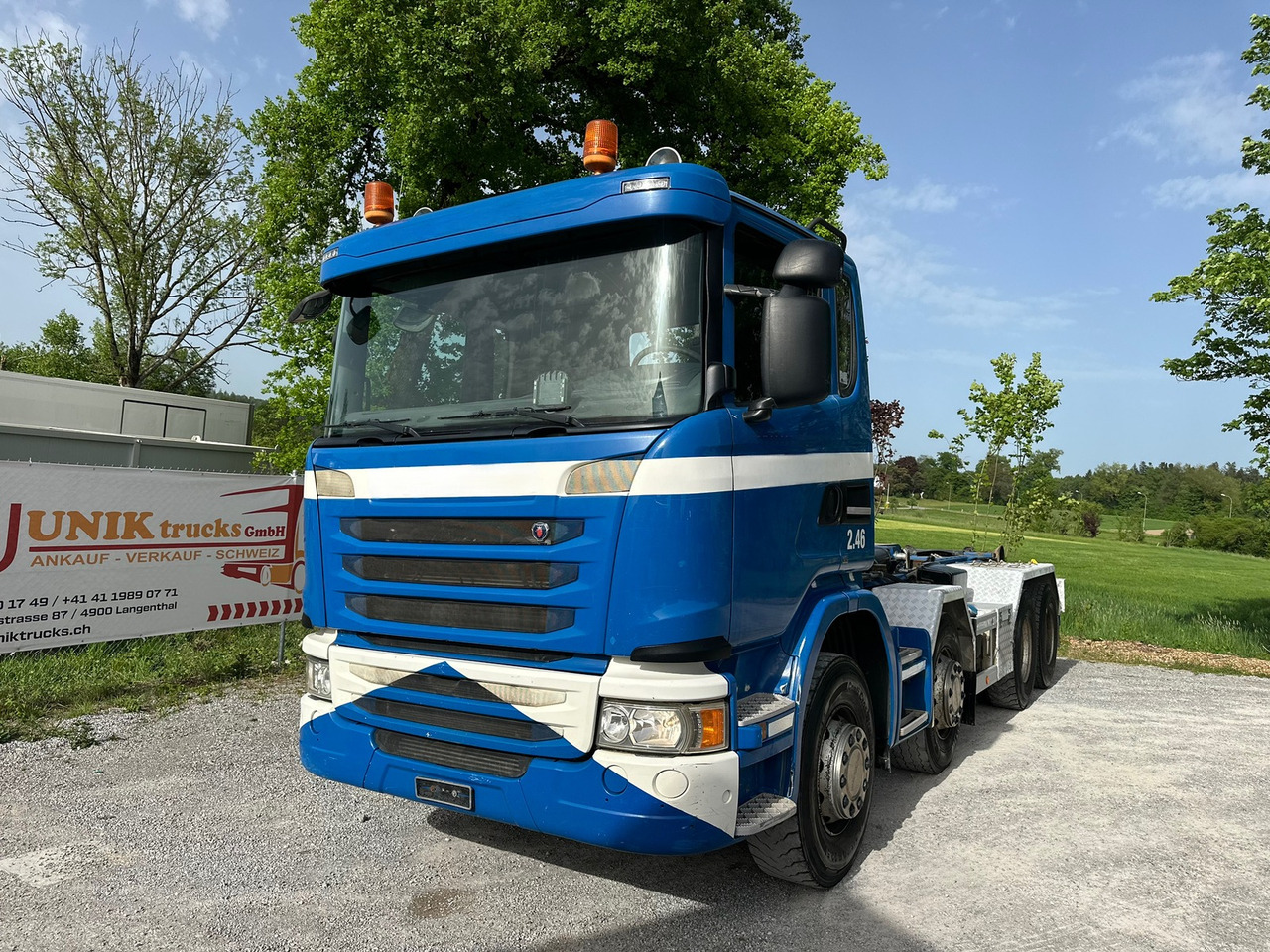 SCANIA G450 8x4 Abrollkipper - Pacēlājs ar āķi: foto 1 SCANIA G450 8x4 Abrollkipper - Pacēlājs ar āķi: foto 1