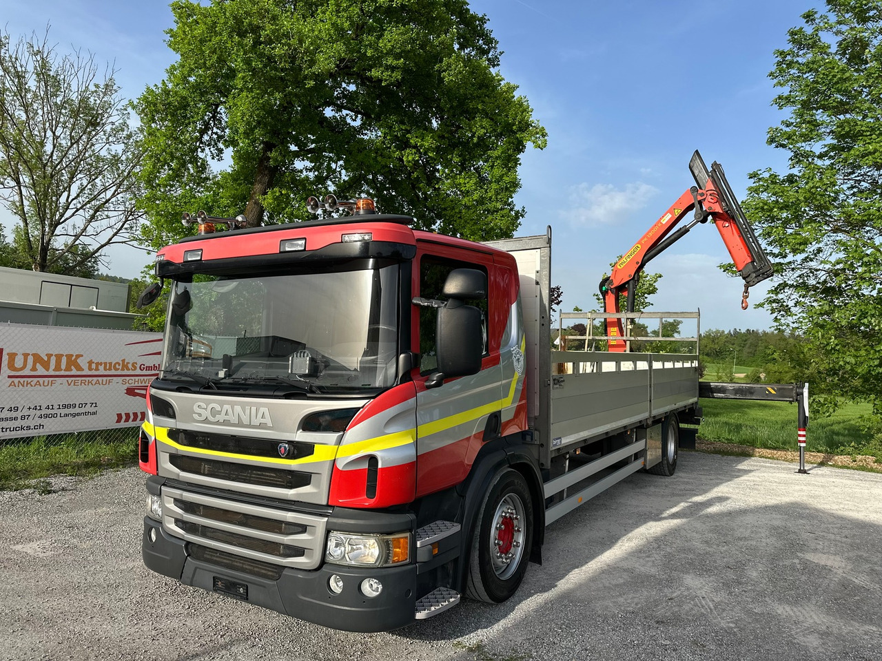 SCANIA P410 Euro6 4x2 Palfinger 13001 - Bortu kravas automašīna/ Platforma, Kravas auto ar manipulatoru: foto 1 SCANIA P410 Euro6 4x2 Palfinger 13001 - Bortu kravas automašīna/ Platforma, Kravas auto ar manipulatoru: foto 1