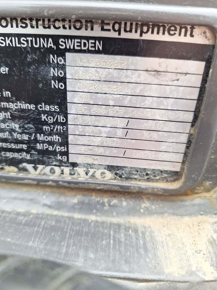 Ātrā sakabe - Ekskavators Volvo 14736062   Volvo EC140, ECR145, EW140: foto 10