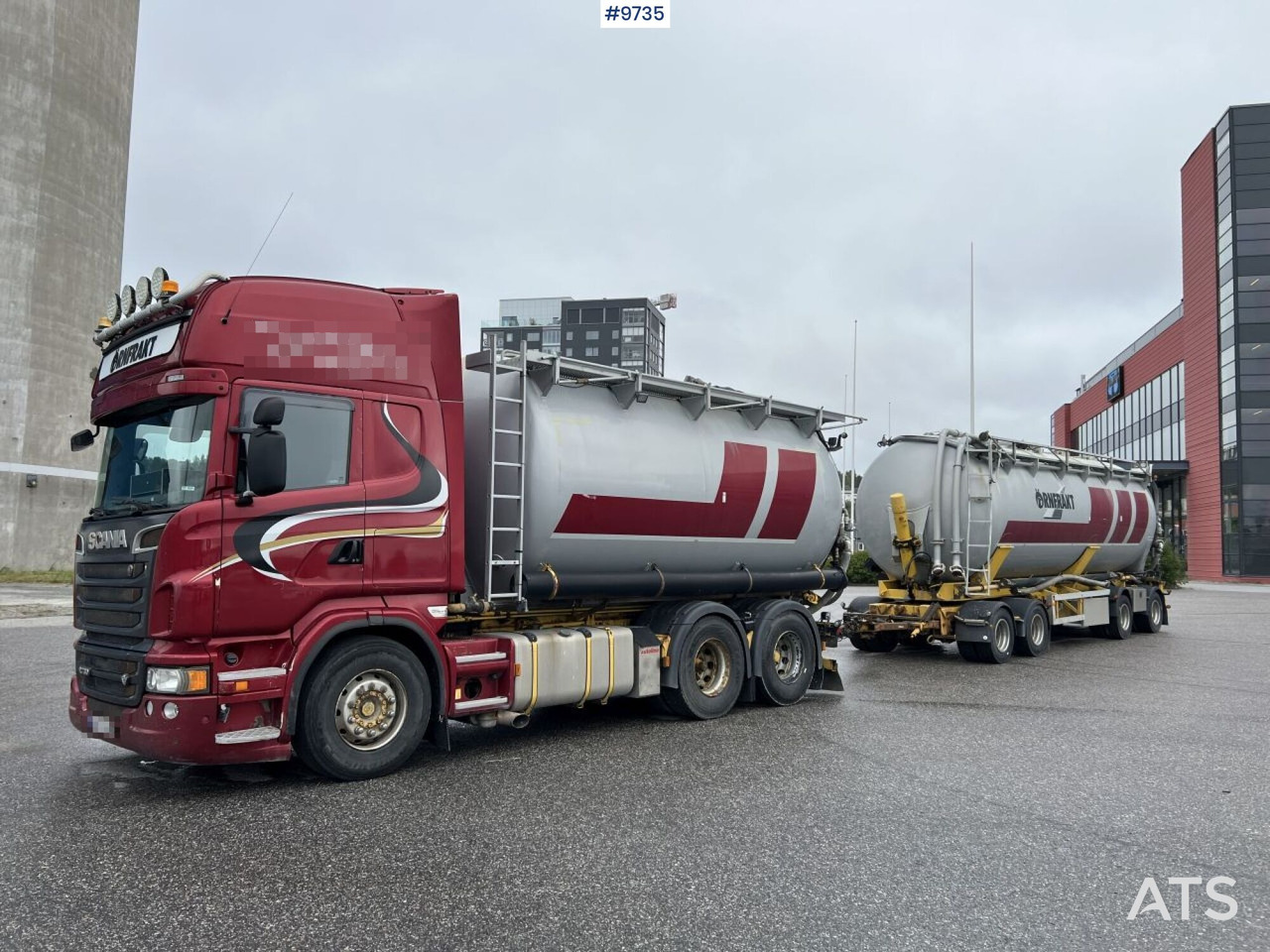 Bulk transport vehicle, Scania R730 with SITE AL-41-TPIK-4AK trailer - Autocisterna: foto 1 Bulk transport vehicle, Scania R730 with SITE AL-41-TPIK-4AK trailer - Autocisterna: foto 1