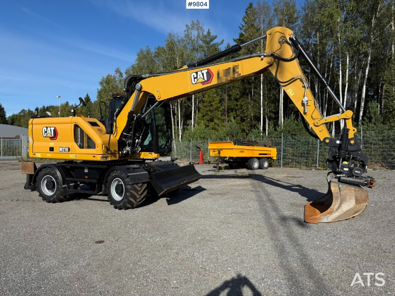 CAT M316 wheel excavator with tiltrotator, 3D excavation system, and grader bucket - Riteņu ekskavators: foto 1 CAT M316 wheel excavator with tiltrotator, 3D excavation system, and grader bucket - Riteņu ekskavators: foto 1
