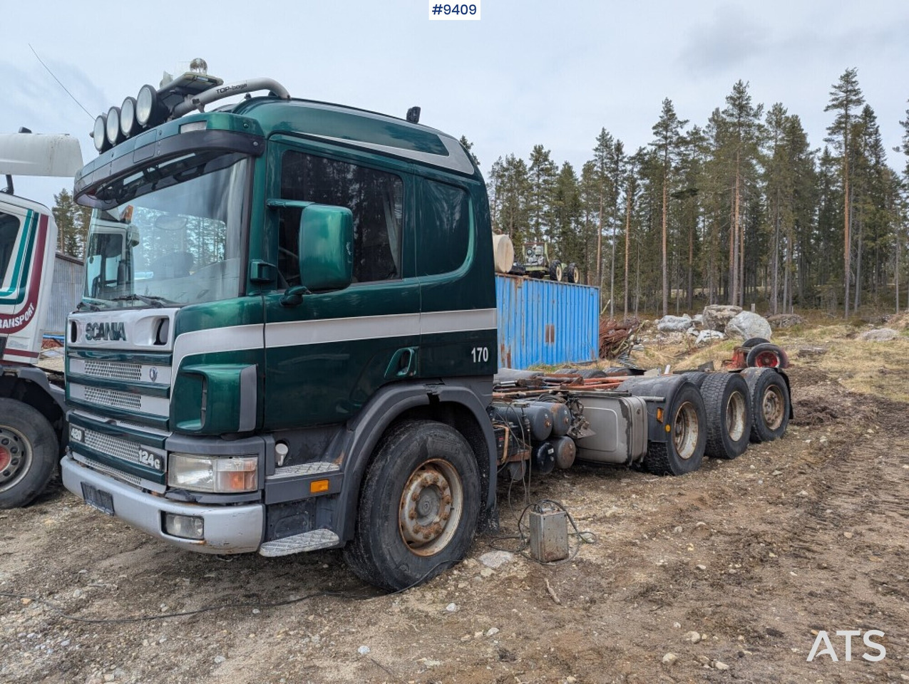 Chassi Scania P124 8X4 (see video) - Šasija kravas automašīna: foto 1 Chassi Scania P124 8X4 (see video) - Šasija kravas automašīna: foto 1