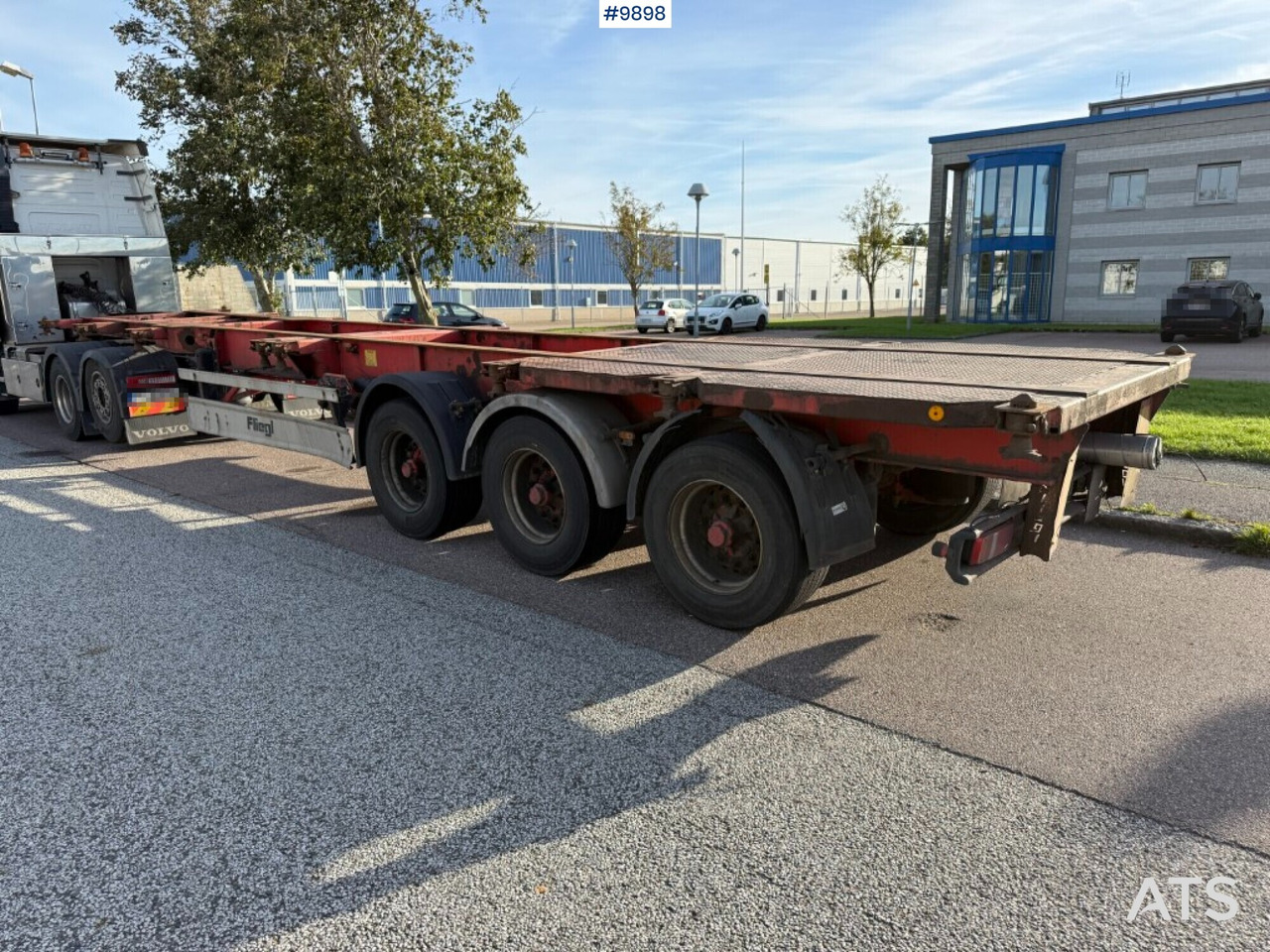 Container chassis Fliegl SDS 400 - Puspiekabe noņemamā virsbūve/ Konteineru vedējs: foto 2 Container chassis Fliegl SDS 400 - Puspiekabe noņemamā virsbūve/ Konteineru vedējs: foto 2