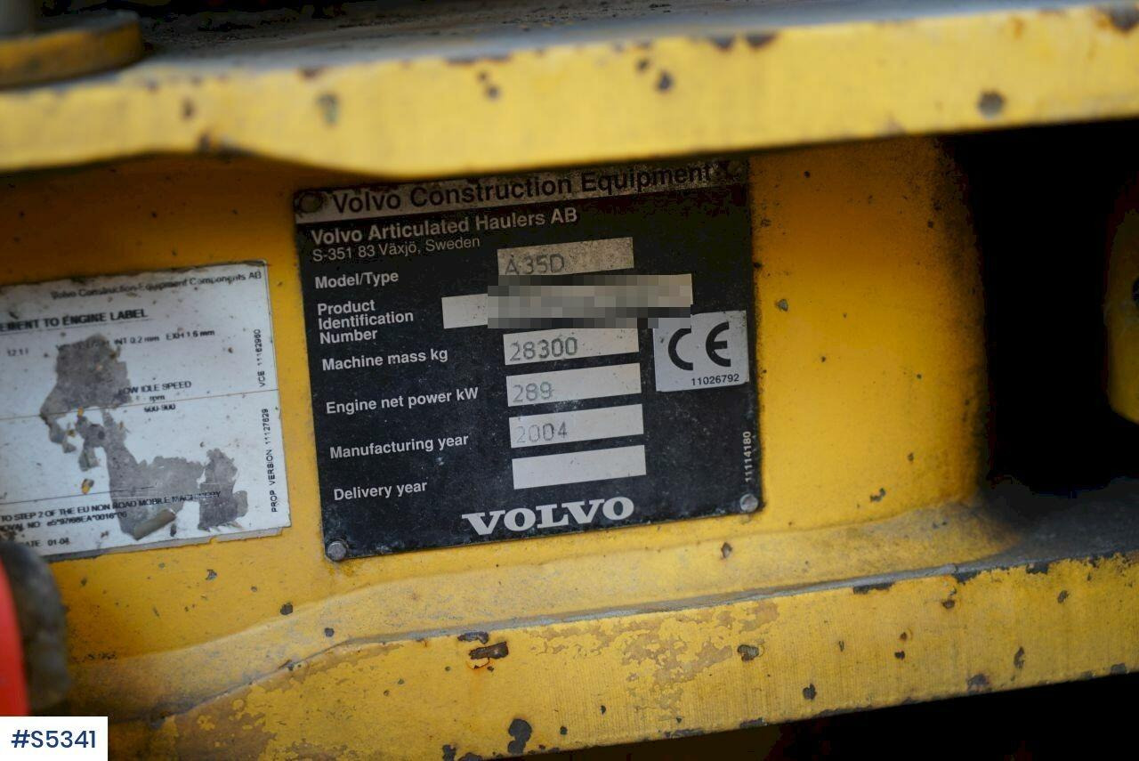 Bezceļu pašizgāzējs DUMPER Volvo A35D 6x6: foto 13