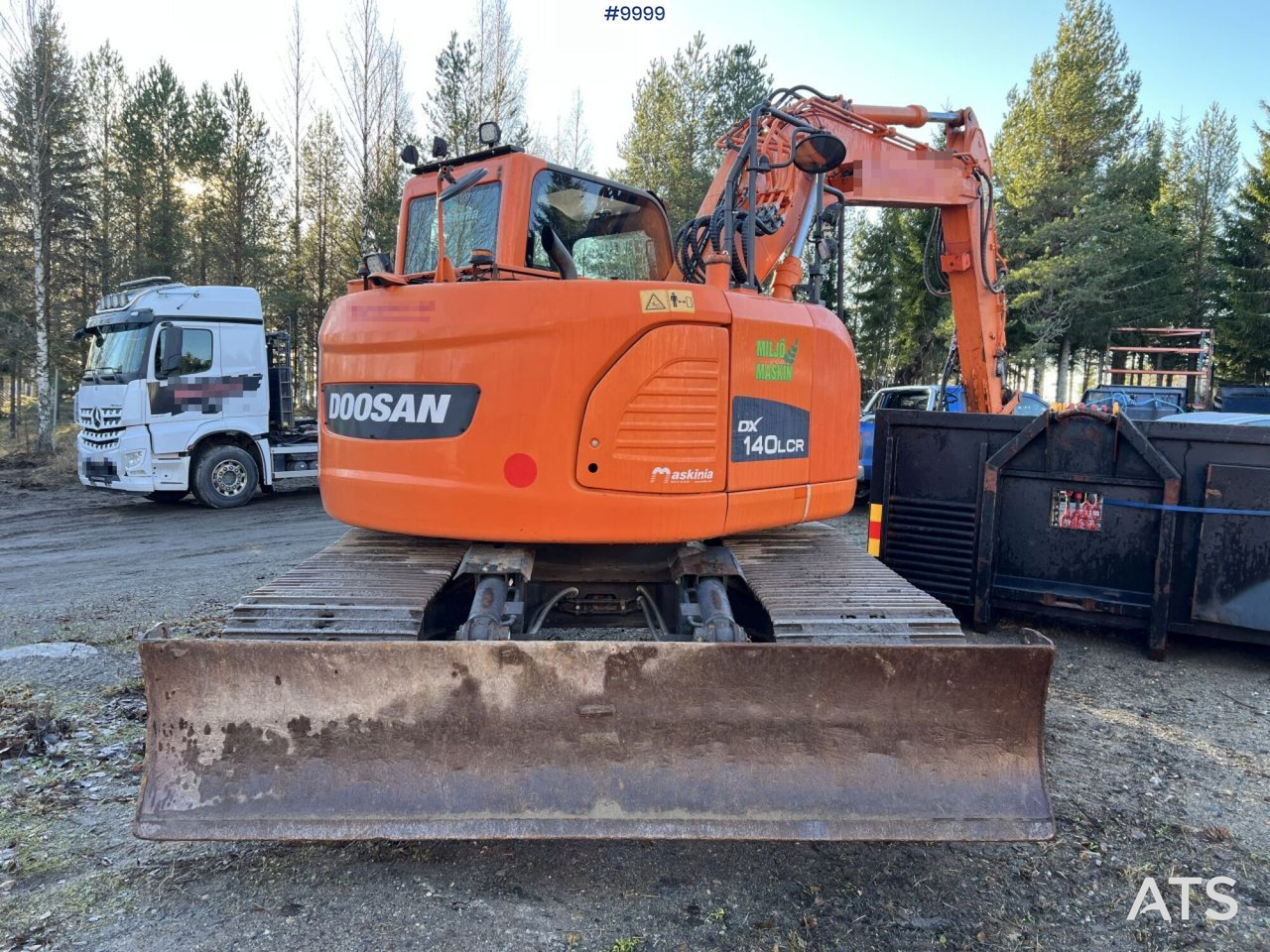 Doosan DX140LCR-3 Excavator with rotator - Kāpurķēžu ekskavators: foto 5 Doosan DX140LCR-3 Excavator with rotator - Kāpurķēžu ekskavators: foto 5