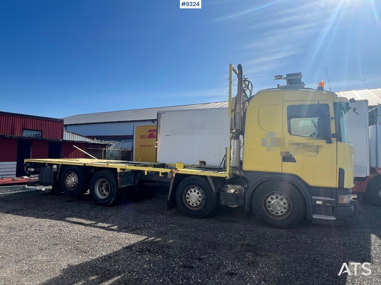 Flatbed truck Scania R124GB8X26NB420 - Bortu kravas automašīna/ Platforma: foto 5 Flatbed truck Scania R124GB8X26NB420 - Bortu kravas automašīna/ Platforma: foto 5