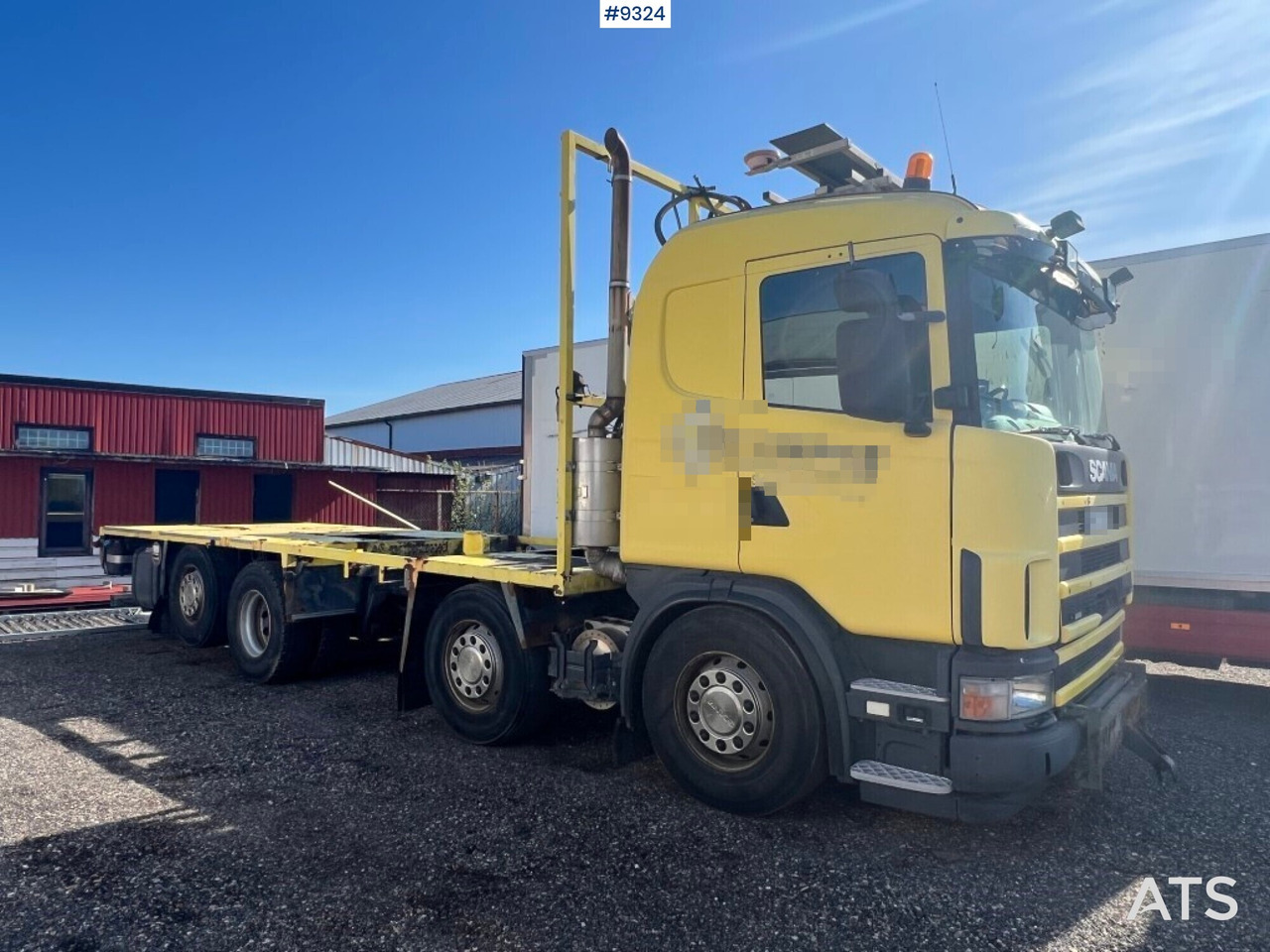 Flatbed truck Scania R124GB8X26NB420 - Bortu kravas automašīna/ Platforma: foto 4 Flatbed truck Scania R124GB8X26NB420 - Bortu kravas automašīna/ Platforma: foto 4