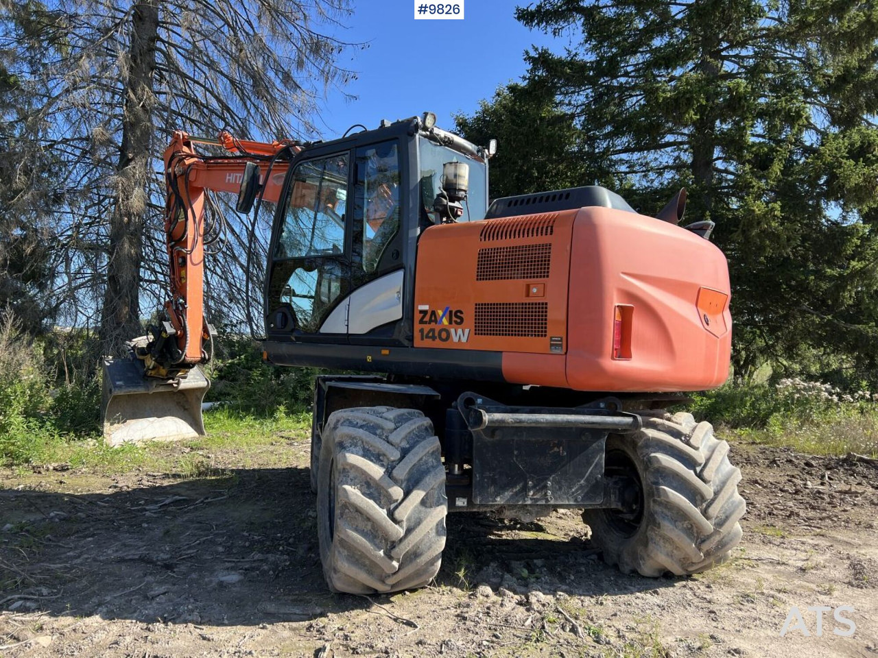 Hitachi ZX140 W-5B with rotor and planer bucket - Riteņu ekskavators: foto 2 Hitachi ZX140 W-5B with rotor and planer bucket - Riteņu ekskavators: foto 2