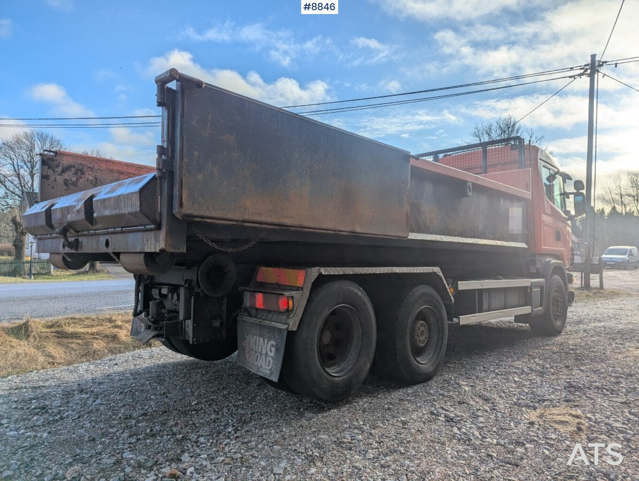 Hook Truck Scania R124BG 6x2 with gravel flatbed (SEE VIDEO) - Pacēlājs ar āķi: foto 4 Hook Truck Scania R124BG 6x2 with gravel flatbed (SEE VIDEO) - Pacēlājs ar āķi: foto 4