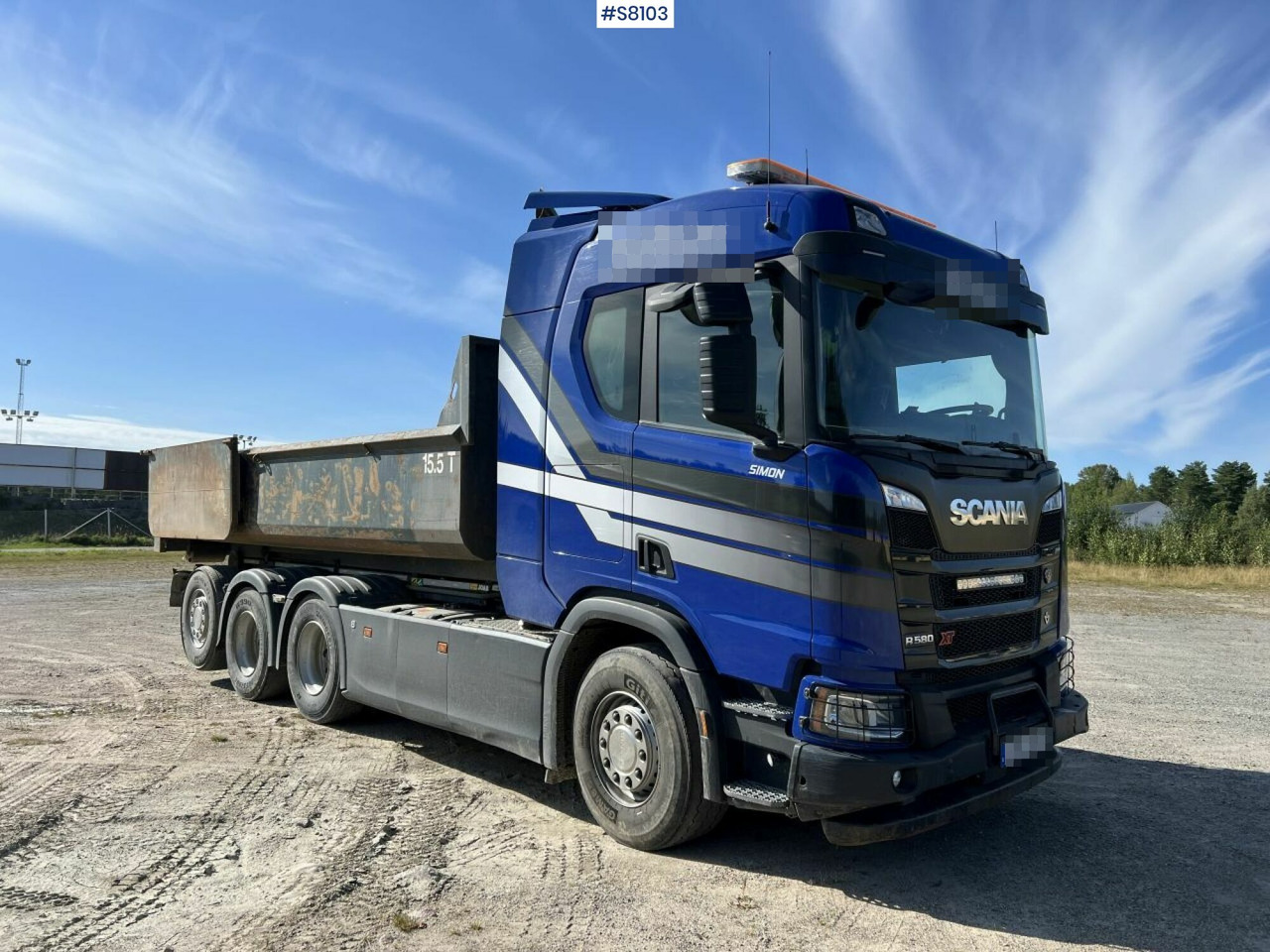 Pacēlājs ar āķi Hook truck, Scania R580, Joab L27 Hook: foto 7