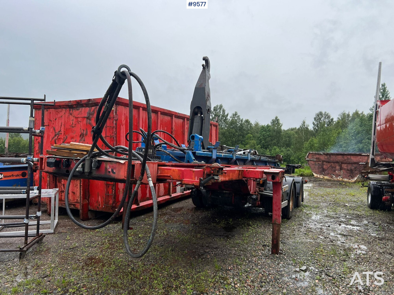 Link trailer PARATOR with swap body - Būvgružu konteineru/ Pacēlāji ar āķi sistēma, Piekabe: foto 1 Link trailer PARATOR with swap body - Būvgružu konteineru/ Pacēlāji ar āķi sistēma, Piekabe: foto 1