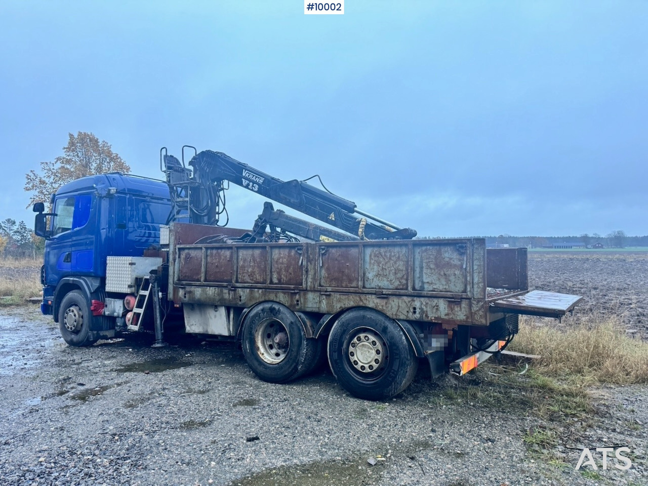 Scania R124 6x2 Flatbed truck with timber crane - Bortu kravas automašīna/ Platforma, Kravas auto ar manipulatoru: foto 3 Scania R124 6x2 Flatbed truck with timber crane - Bortu kravas automašīna/ Platforma, Kravas auto ar manipulatoru: foto 3