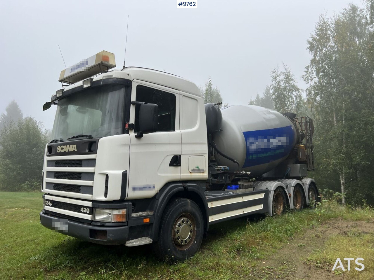 Scania R124 Tridem Concrete Truck - Betonvedējs: foto 1 Scania R124 Tridem Concrete Truck - Betonvedējs: foto 1
