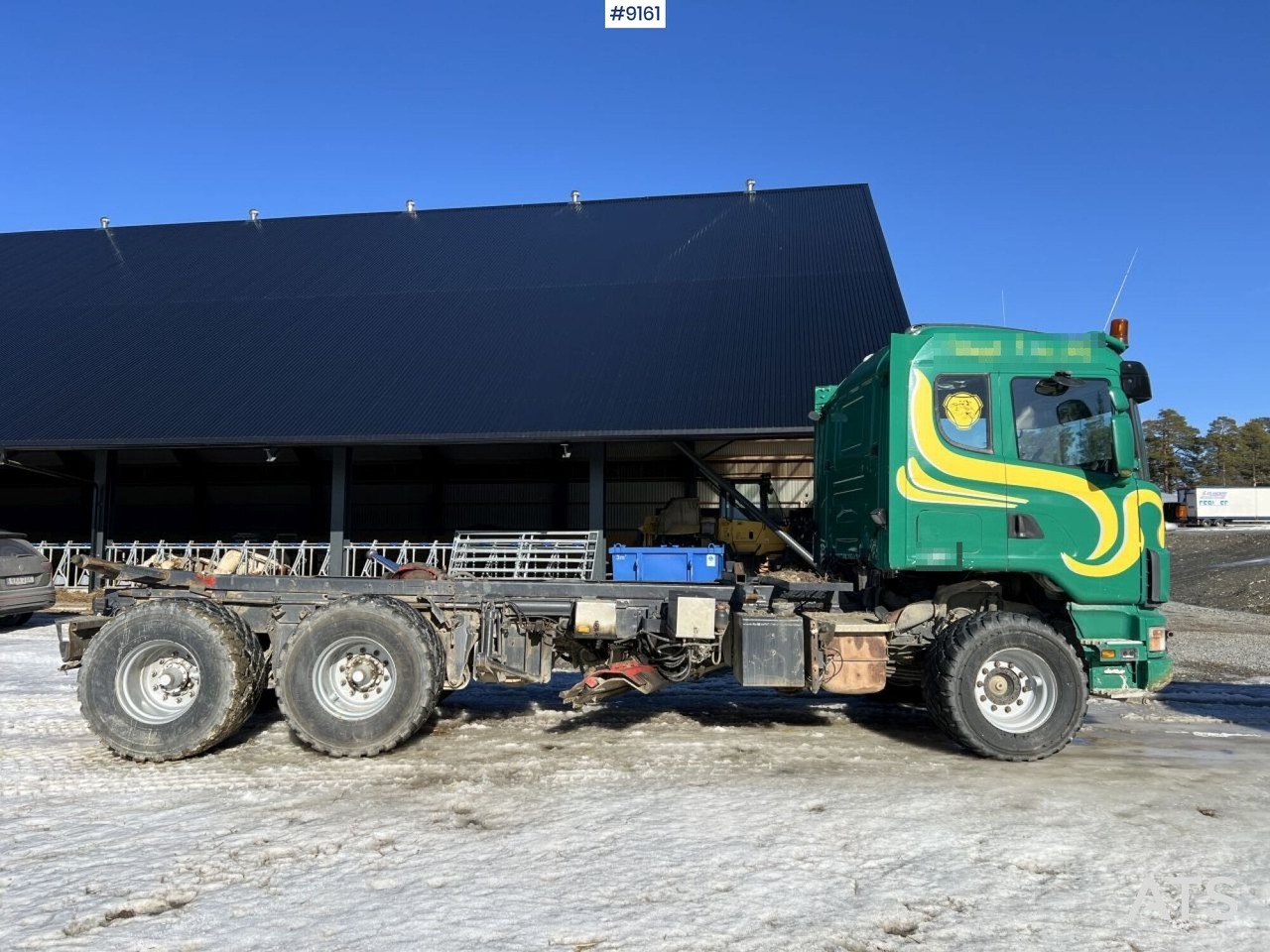 Scania R124 with cameleont quick lock, underbite and plow attachments - Šasija kravas automašīna: foto 3 Scania R124 with cameleont quick lock, underbite and plow attachments - Šasija kravas automašīna: foto 3
