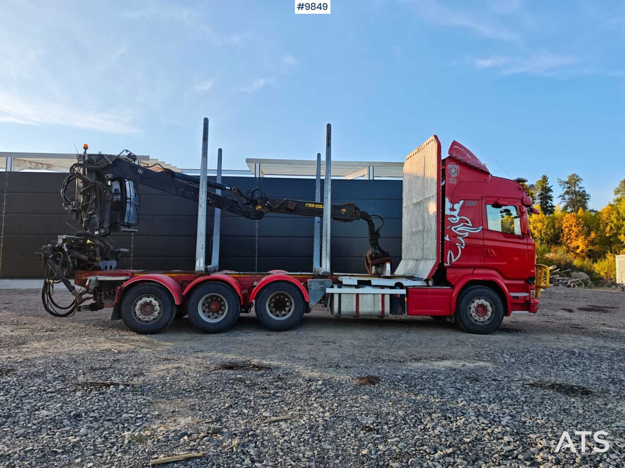 Scania R730 Tridem Timber Truck with Loglift F125S Crane (VIDEO) - Kokvedējs, Kravas auto ar manipulatoru: foto 3 Scania R730 Tridem Timber Truck with Loglift F125S Crane (VIDEO) - Kokvedējs, Kravas auto ar manipulatoru: foto 3