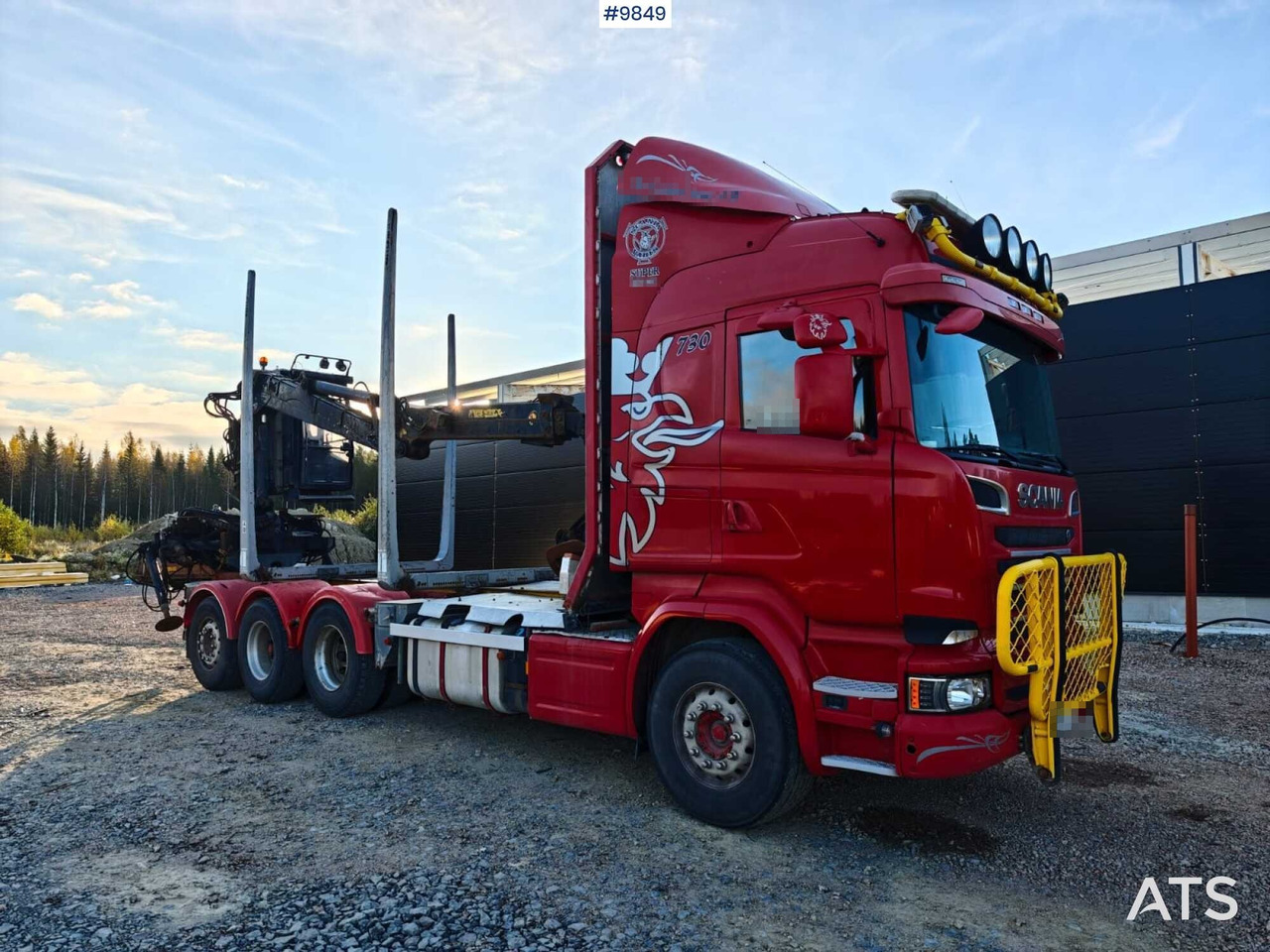 Scania R730 Tridem Timber Truck with Loglift F125S Crane (VIDEO) - Kokvedējs, Kravas auto ar manipulatoru: foto 2 Scania R730 Tridem Timber Truck with Loglift F125S Crane (VIDEO) - Kokvedējs, Kravas auto ar manipulatoru: foto 2