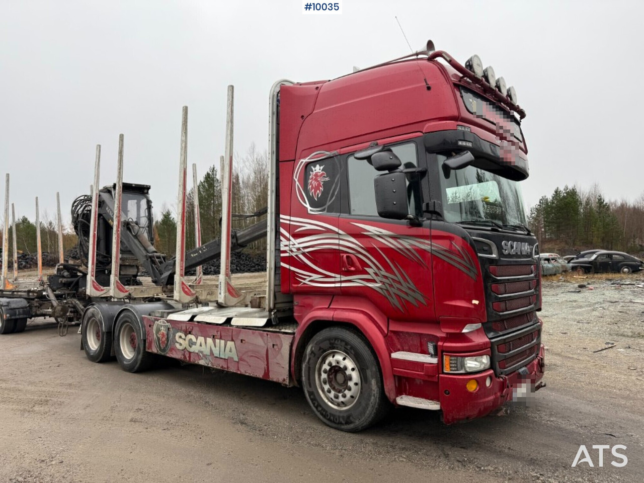 Scania R730 timber truck with crane and trailer (VIDEO) - Kokvedējs, Kravas auto ar manipulatoru: foto 1 Scania R730 timber truck with crane and trailer (VIDEO) - Kokvedējs, Kravas auto ar manipulatoru: foto 1