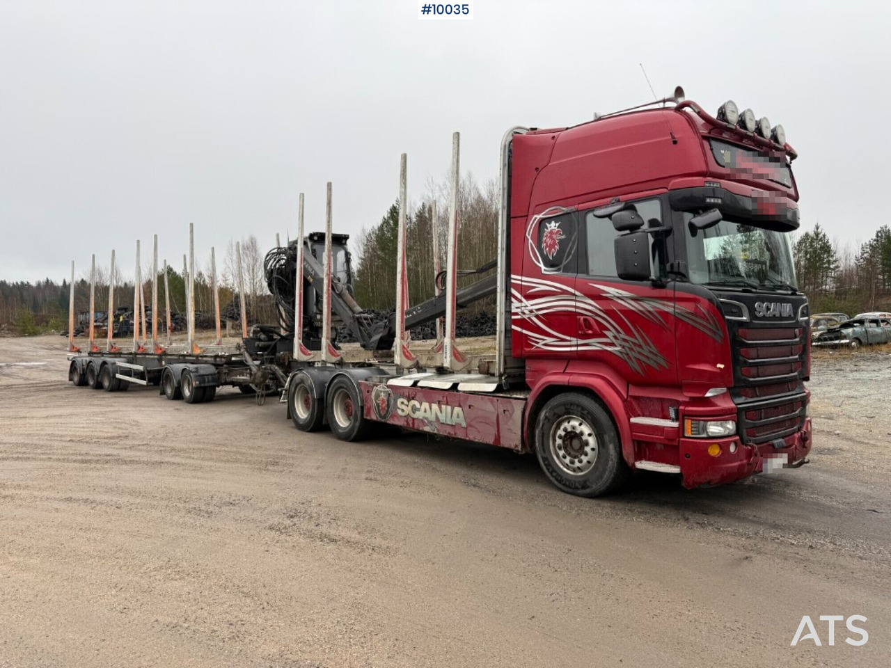 Scania R730 timber truck with crane and trailer (VIDEO) - Kokvedējs, Kravas auto ar manipulatoru: foto 2 Scania R730 timber truck with crane and trailer (VIDEO) - Kokvedējs, Kravas auto ar manipulatoru: foto 2