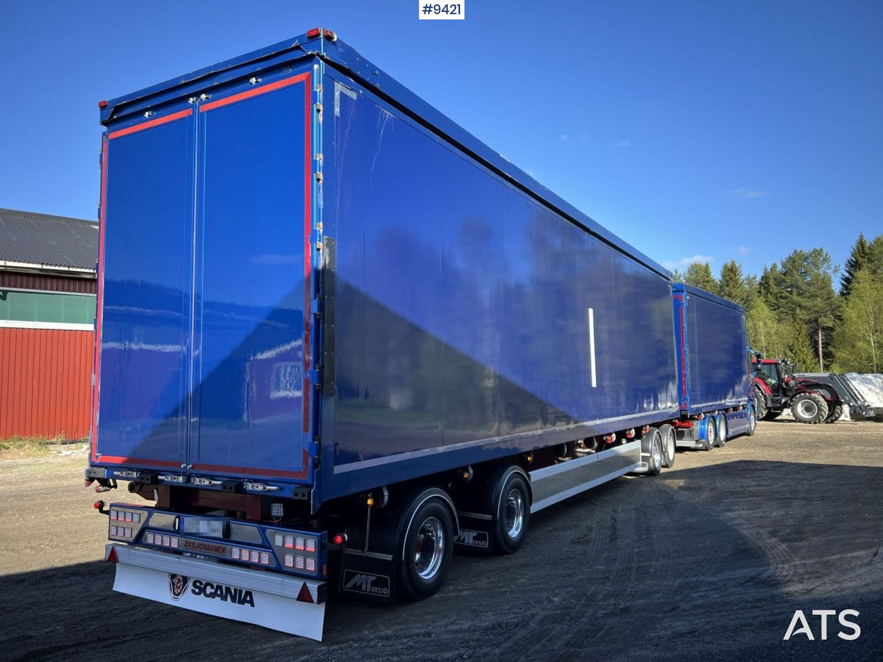 Scania S580 med Eksjövagnen FS 18-20 – Chip truck with trailer - Kravas automašīna ar slēgto virsbūvi: foto 5 Scania S580 med Eksjövagnen FS 18-20 – Chip truck with trailer - Kravas automašīna ar slēgto virsbūvi: foto 5