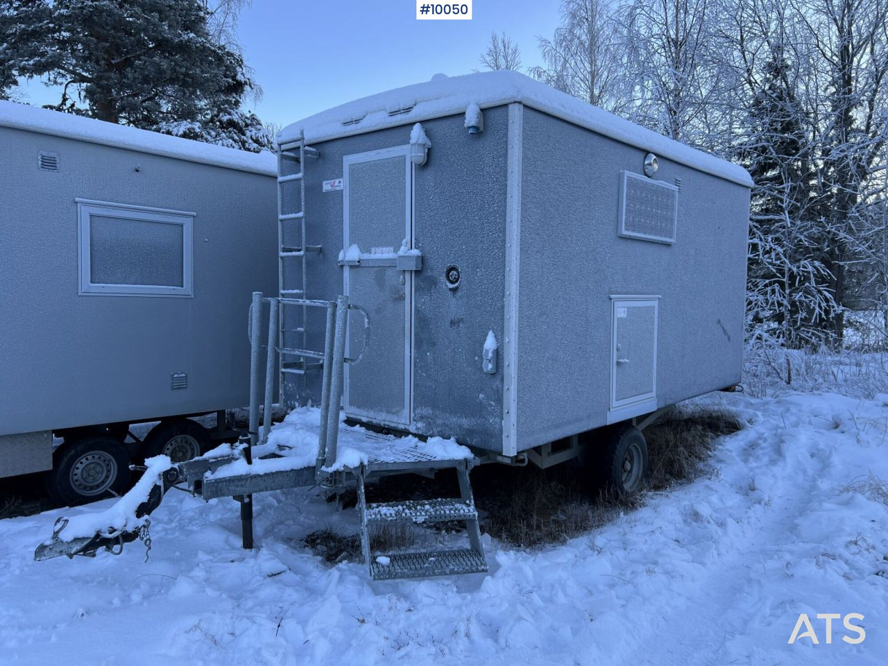 Staff cabin - Arbetsvagnar MR 4510 - Celtniecības konteiners, Piekabe: foto 1 Staff cabin - Arbetsvagnar MR 4510 - Celtniecības konteiners, Piekabe: foto 1