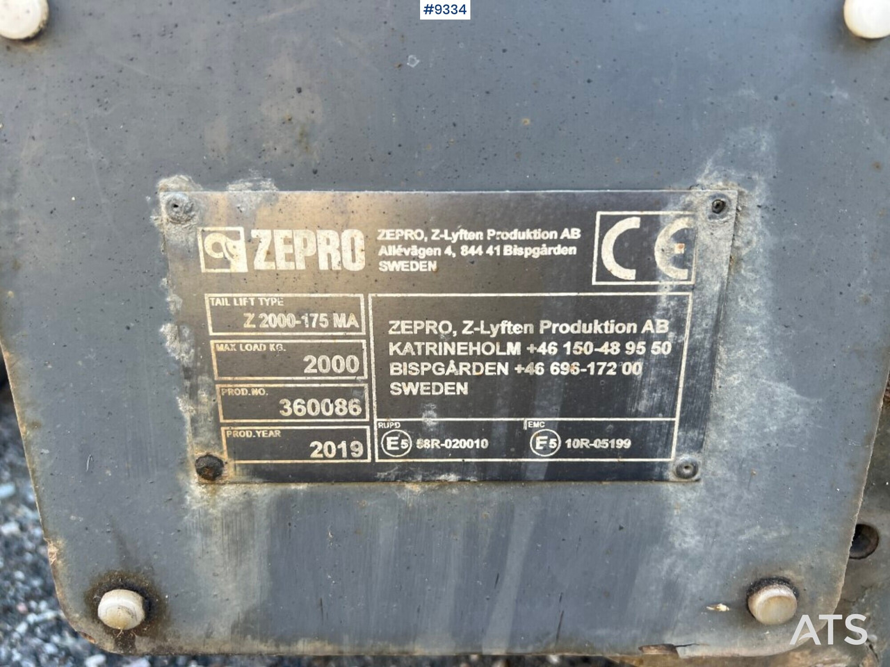 Tail Lift- Zepro- Z2000-175MA - Kravas lifts: foto 4 Tail Lift- Zepro- Z2000-175MA - Kravas lifts: foto 4
