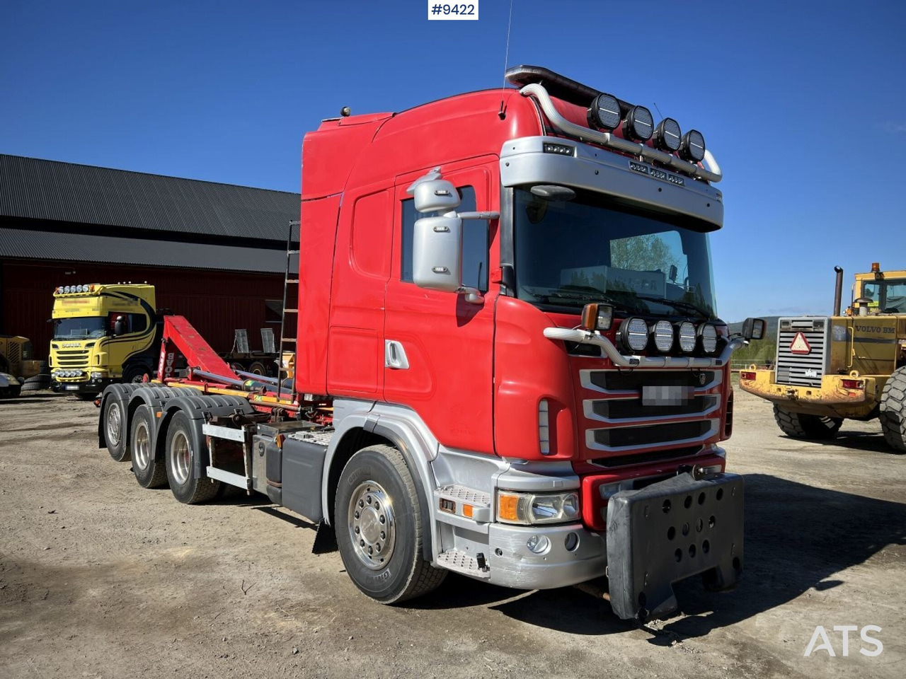Tridem Hooklift Truck Scania G490 with plow brackets - Pacēlājs ar āķi: foto 2 Tridem Hooklift Truck Scania G490 with plow brackets - Pacēlājs ar āķi: foto 2