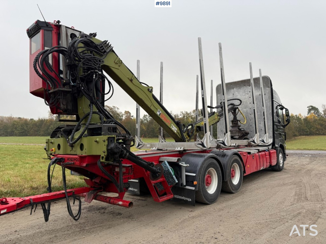 Volvo FH64 R Timber truck, trailer and crane - Kokvedējs, Kravas auto ar manipulatoru: foto 2 Volvo FH64 R Timber truck, trailer and crane - Kokvedējs, Kravas auto ar manipulatoru: foto 2
