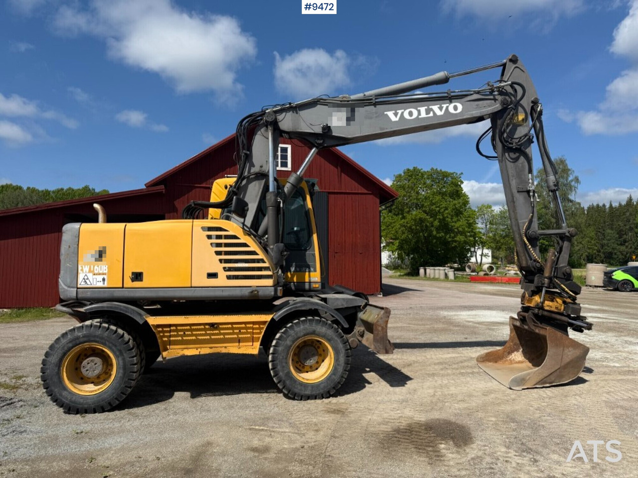 Wheel excavator Volvo EW160B, Tiltrotator - Riteņu ekskavators: foto 2 Wheel excavator Volvo EW160B, Tiltrotator - Riteņu ekskavators: foto 2