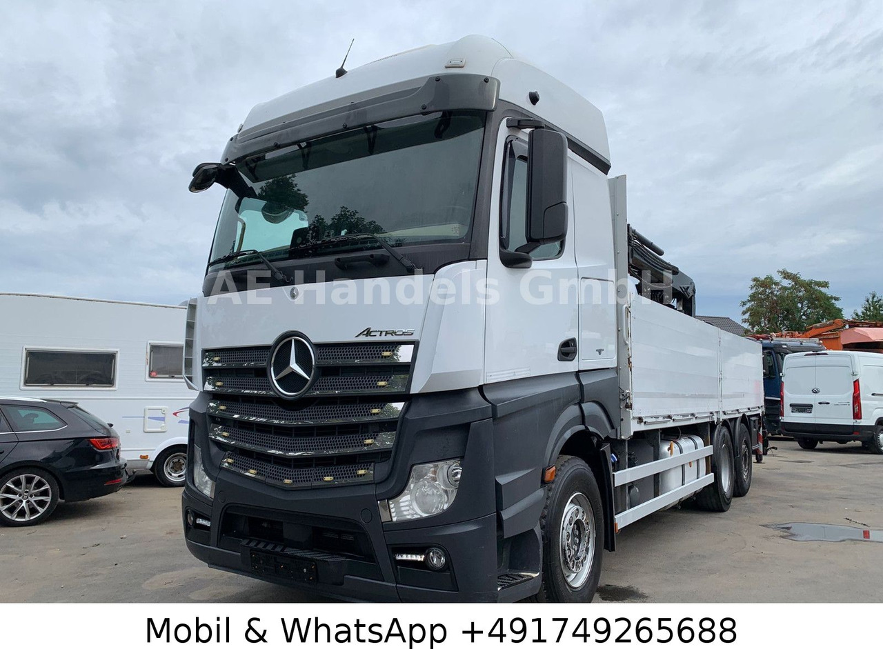 Mercedes-Benz Actros IV 2646 L LL 6x2 *Retarder/Hiab-177K-Pro - Bortu kravas automašīna/ Platforma, Kravas auto ar manipulatoru: foto 1 Mercedes-Benz Actros IV 2646 L LL 6x2 *Retarder/Hiab-177K-Pro - Bortu kravas automašīna/ Platforma, Kravas auto ar manipulatoru: foto 1