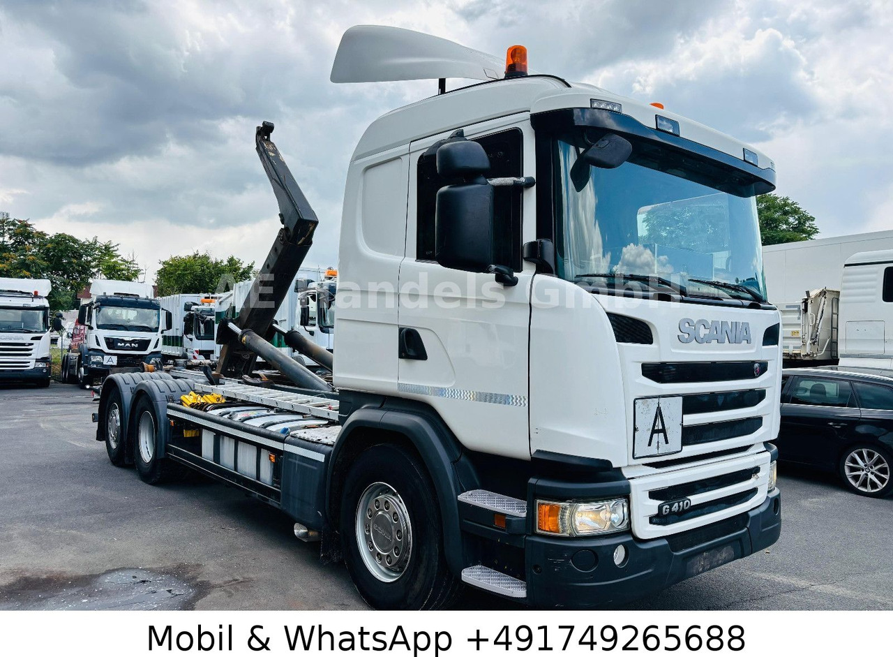 Scania G410 BL 6x2 *Retarder/MEILLER-RK.20.67/Lenk+Lift - Pacēlājs ar āķi: foto 1 Scania G410 BL 6x2 *Retarder/MEILLER-RK.20.67/Lenk+Lift - Pacēlājs ar āķi: foto 1
