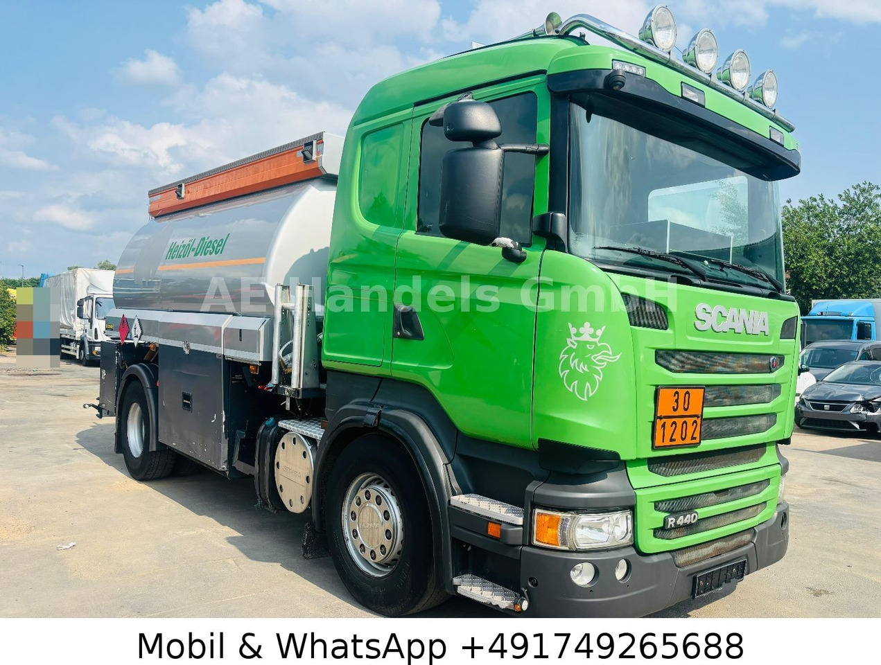 Scania R440 Rohr *Retarder/Oben-Unten/2-Kammern/14m³ - Autocisterna: foto 2 Scania R440 Rohr *Retarder/Oben-Unten/2-Kammern/14m³ - Autocisterna: foto 2
