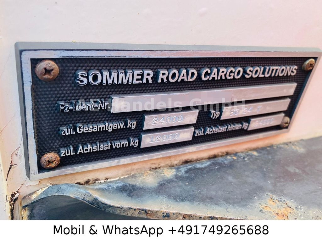 Puspiekabe slēgtā virsbūve Sommer SG24T-80LF-PN20-SD MEGA *Wabco/Scheibenbremsen: foto 17
