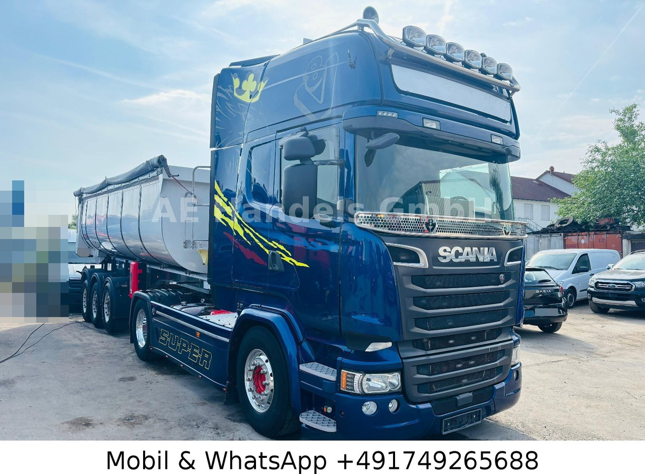 Vilcējs Scania R580 V8 TopLine LL *Retarder/Standklima/Hydr.: foto 1