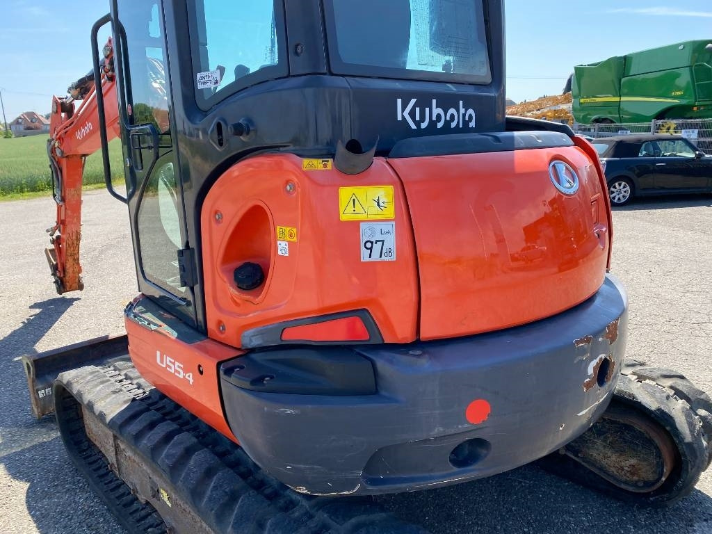 Mini-ekskavators Kubota U55-4 1er Main/Certificat CE endommagée: foto 29