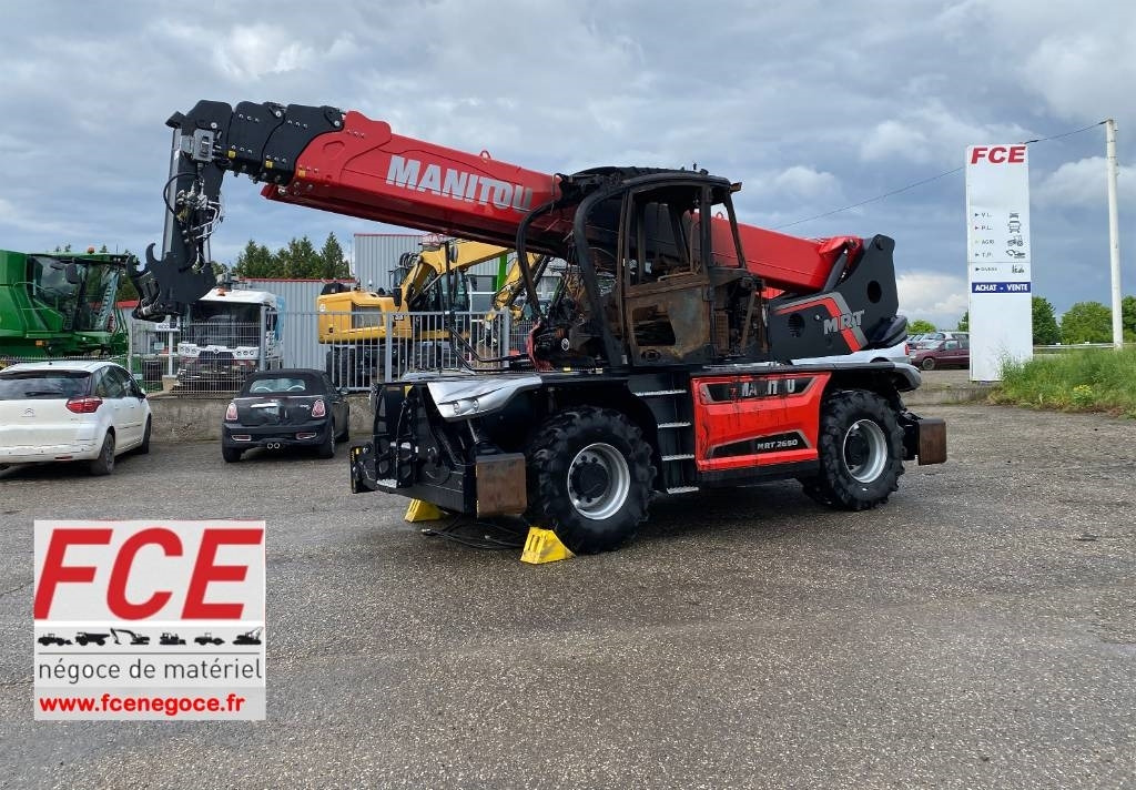 Manitou MRT 2660/360-160Y-ST5/S1 1er Main endommagé - Teleskopiskais iekrāvējs: foto 1 Manitou MRT 2660/360-160Y-ST5/S1 1er Main endommagé - Teleskopiskais iekrāvējs: foto 1
