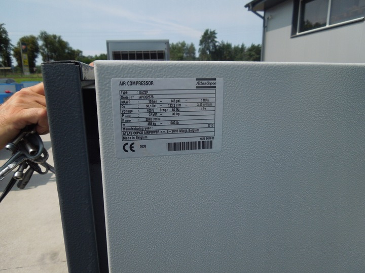 ATLAS COPCO GA22P - Gaisa kompresors: foto 3 ATLAS COPCO GA22P - Gaisa kompresors: foto 3