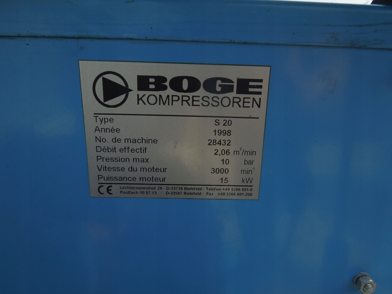 BOGE S20 - Gaisa kompresors: foto 4 BOGE S20 - Gaisa kompresors: foto 4
