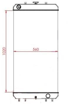 RADIATORE HITACHI ZW220.3 HCMF 263G2-12202 - Radiators: foto 1 RADIATORE HITACHI ZW220.3 HCMF 263G2-12202 - Radiators: foto 1