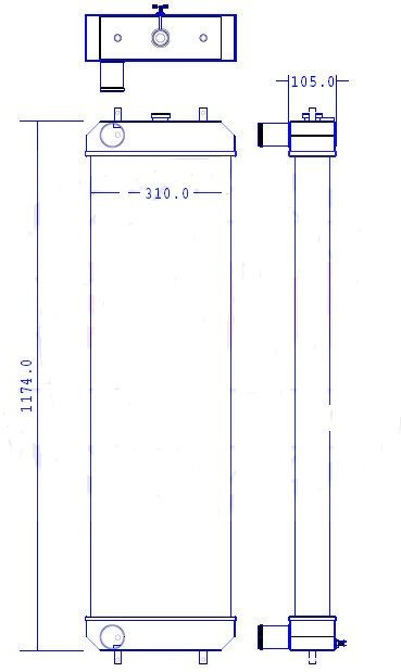 RADIATORE HITACHI ZX 280 250.3 OE 4650355 - Radiators: foto 1 RADIATORE HITACHI ZX 280 250.3 OE 4650355 - Radiators: foto 1