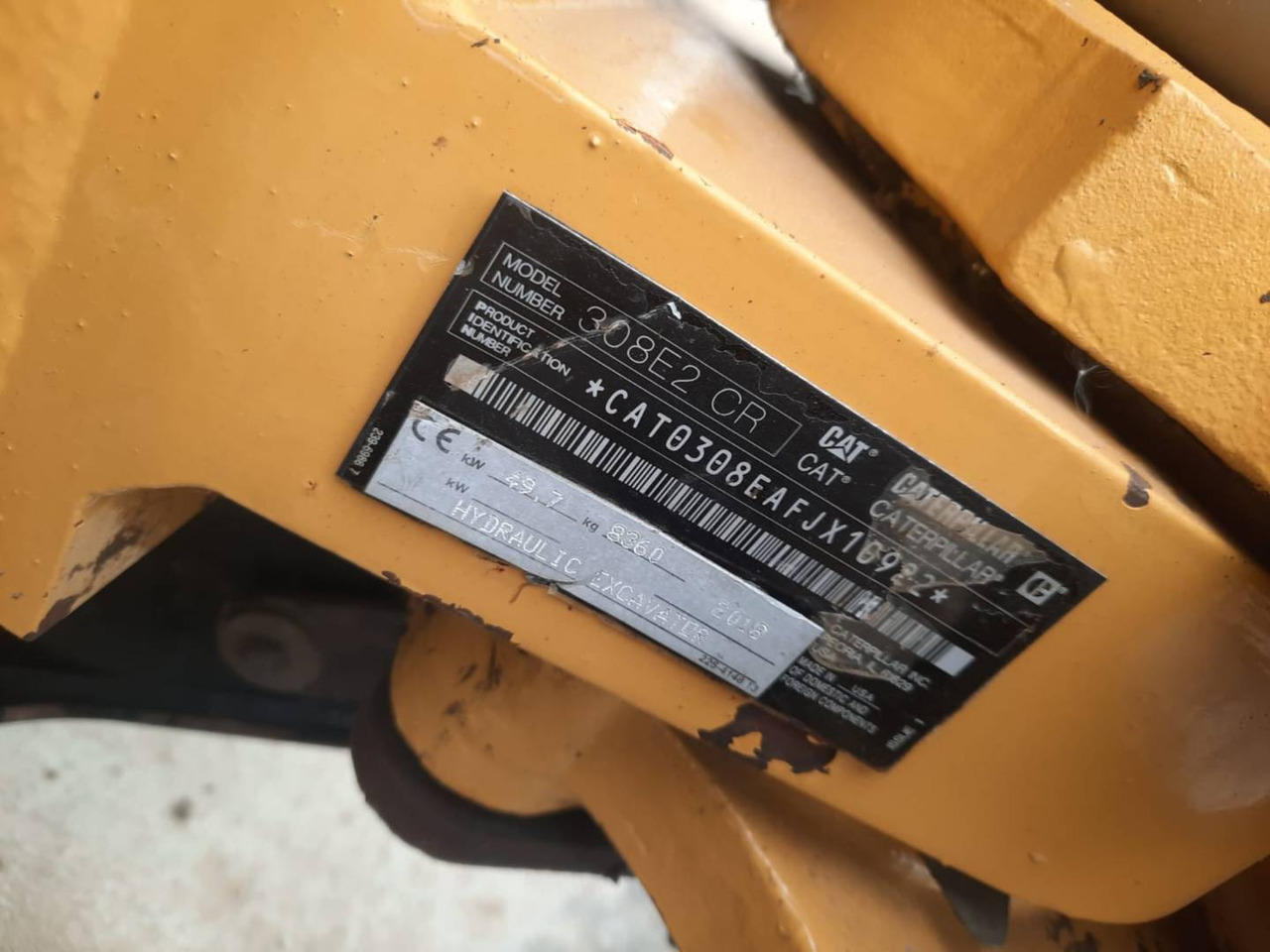 CAT 308E2CRSB - Kāpurķēžu ekskavators: foto 4 CAT 308E2CRSB - Kāpurķēžu ekskavators: foto 4